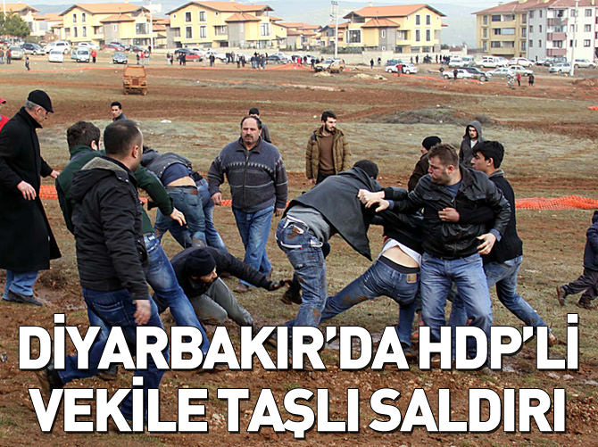 Diyarbakır'da HDP'li vekile taşlı saldırı