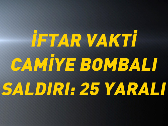 Afganistan'da iftar vakti camiye bombalı saldırı: 25 yaralı
