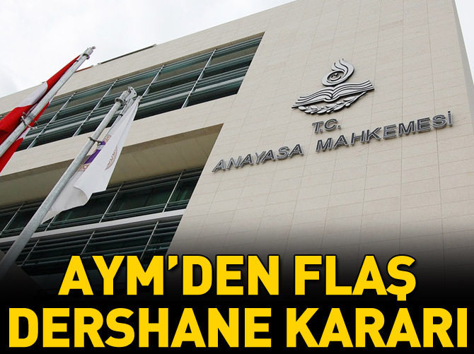 AYM'nin dershane kararı