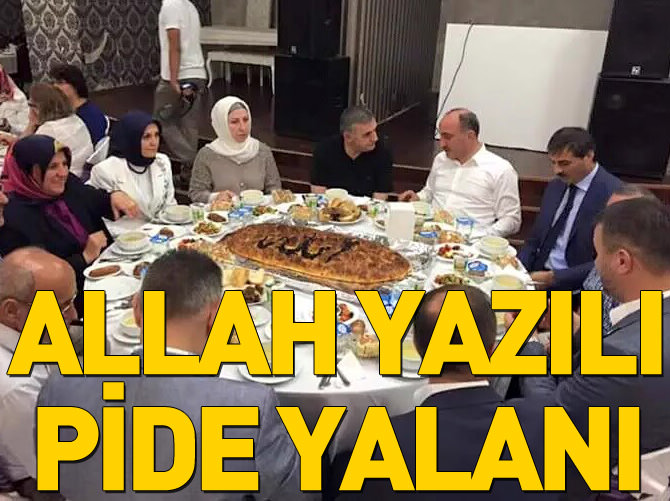 'Allah' yazılı pide yendiği iddiası yalan!