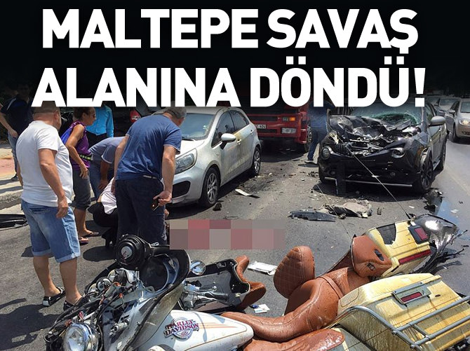 Maltepe sahilyolu savaş alanına döndü
