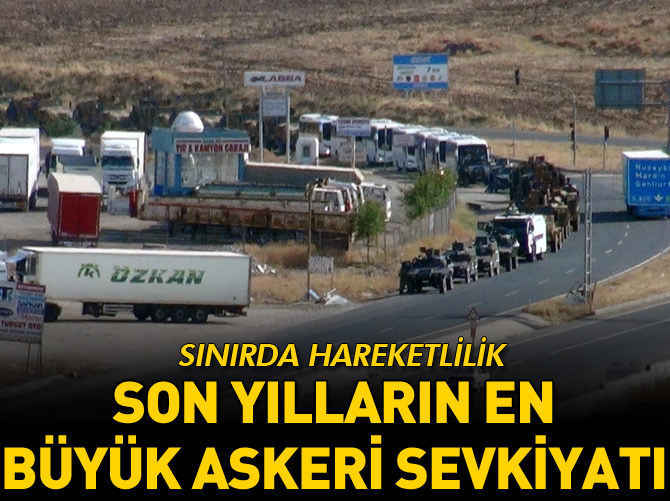 Şırnak'ta 100 araçlık askeri sevkiyat