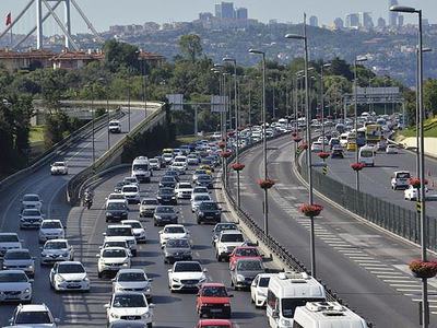 İstanbul trafiğinde bayram yoğunluğu