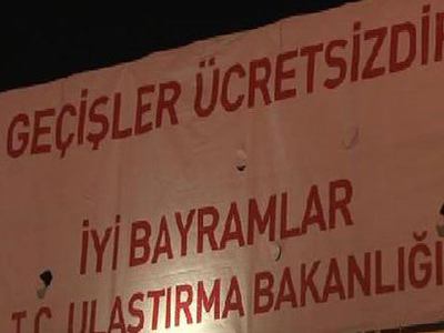 Bedava geçişler başladı
