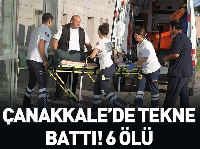 Kaçakları taşıyan tekne battı: 6 ölü
