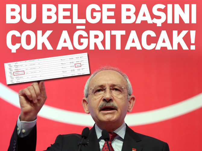 Bu belge Kılıçdaroğlu'nun başını çok ağrıtacak