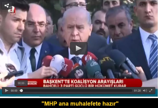 Bahçeli’den flaş koalisyon açıklaması
