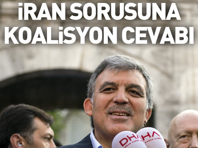 Abdullah Gül'den İran sorusuna koalisyon cevabı