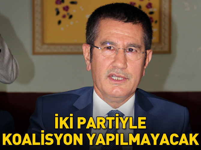 Canikli: İki siyasi partiyle koalisyonun yapılamayacağı anlaşıldı
