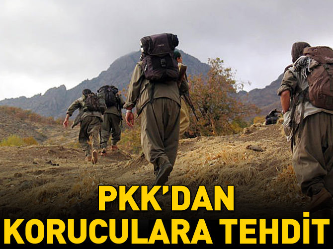 PKK korucuları tehdit etti