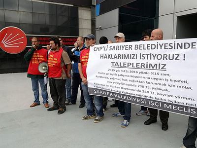 CHP İl Başkanlığı önünde açlık grevi