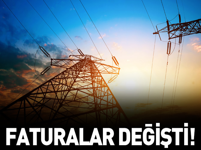 Elektrik faturası değişti