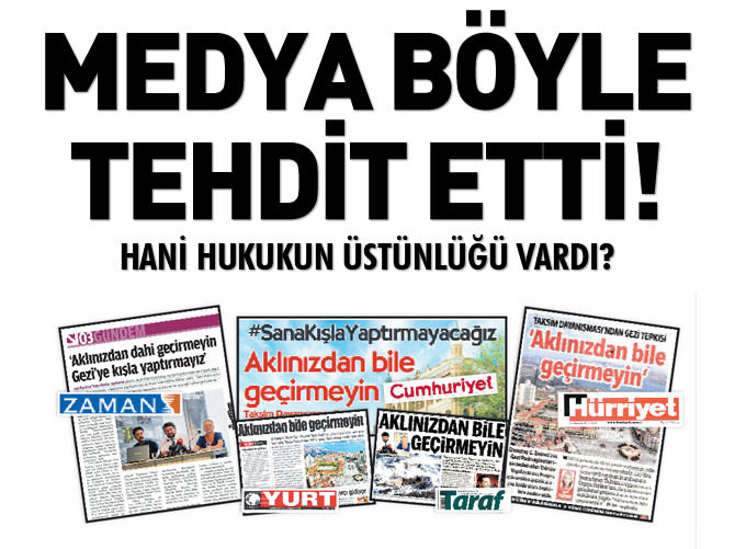 Hani hukukun üstünlüğü vardı?