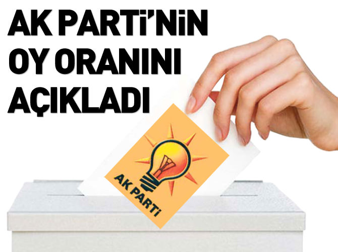 Beşir Atalay AK Parti'nin oy oranını açıkladı