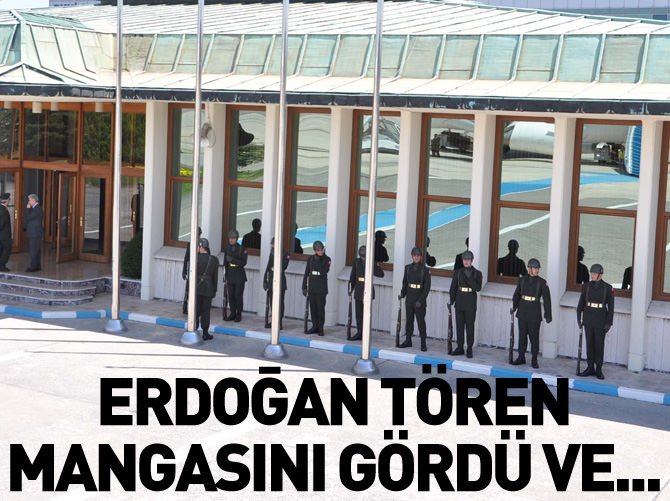 Erdoğan, askerlerin gölgede beklemesini istedi