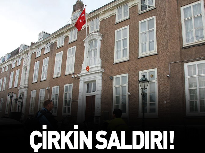 Türk büyükelçiliğine çirkin saldırı!