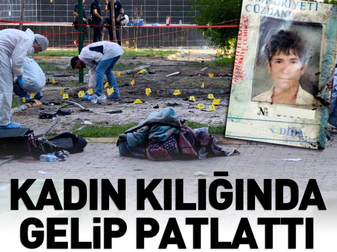 Kadın kılığında geldi, bilyalı bomba patlattı