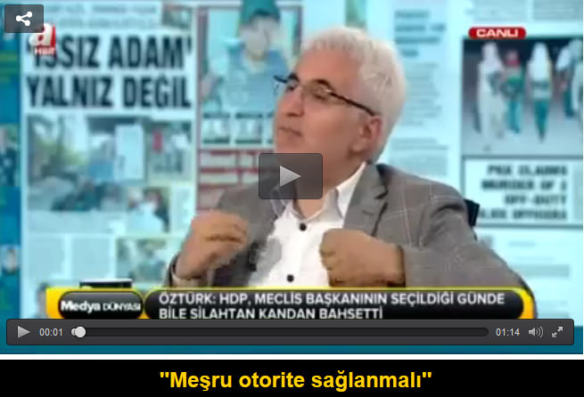 Hasan Öztürk: Meşru otorite sağlanmalı