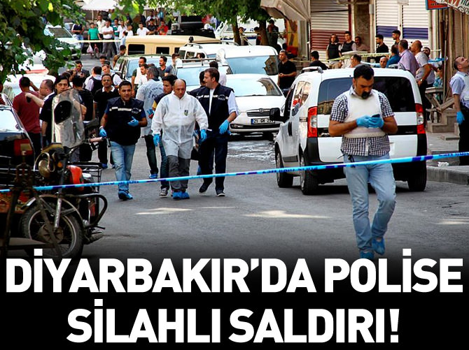 Diyarbakır'da polise silahlı saldırı