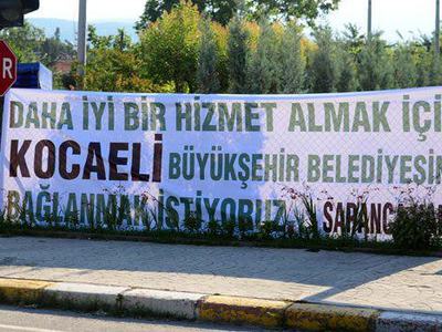 Sapanca’da 'Kocaeli’ne bağlanmak istiyoruz’ eylemi