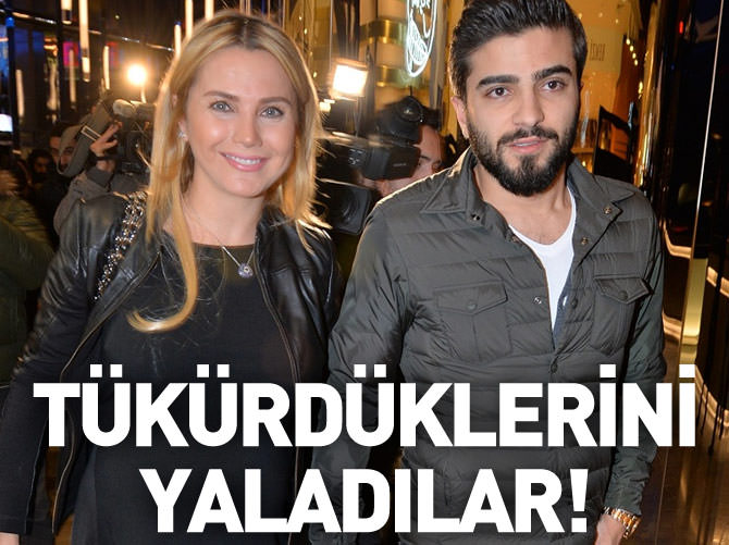 Ece Erken ile Serkan Uçar tükürdüklerini yaladılar!