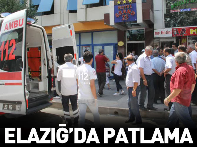 Elazığ'da otelde patlama