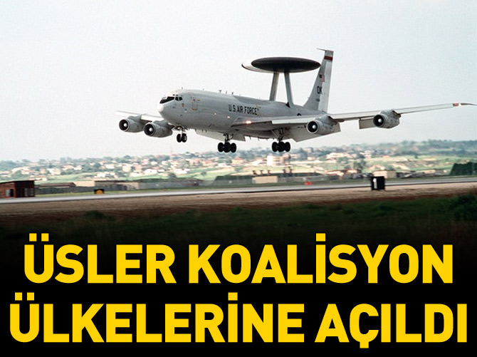 Üsler koalisyon ülkelerine açıldı