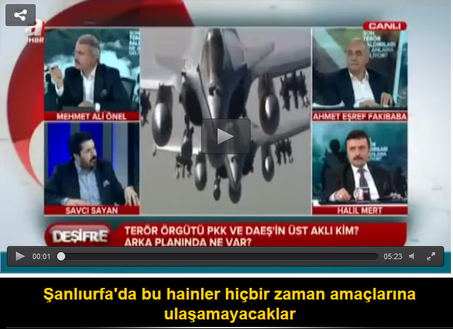 Şanlıurfa'da bu hainler hiçbir zaman amaçlarına ulaşamayacaklar
