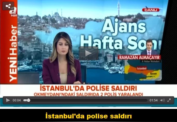 İstanbul’da polise saldırı