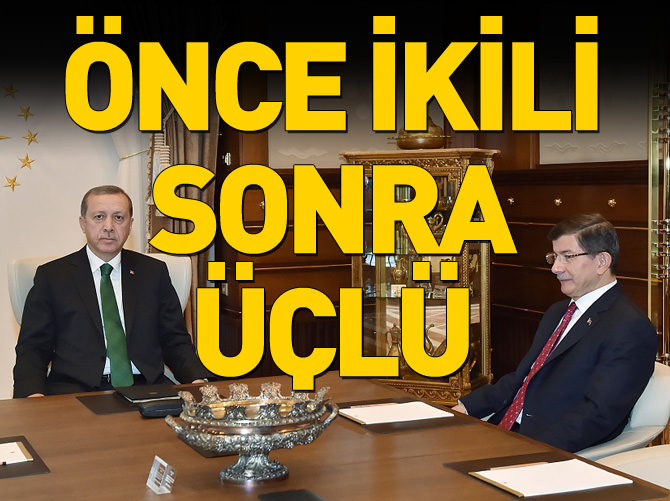 Cumhurbaşkanı Erdoğan, Başbakan Davutoğlu'nu kabul etti