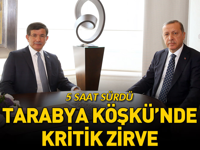 Cumhurbaşkanı Erdoğan, Davutoğlu ve Özel ile görüştü
