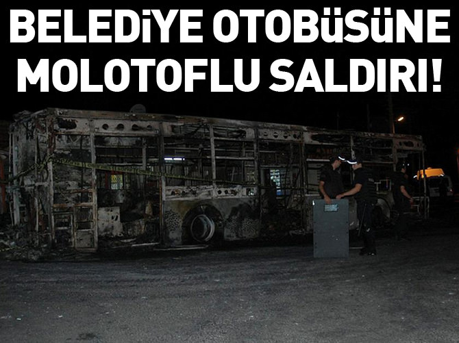 İzmir'de iki belediye otobüsüne molotoflu saldırı!