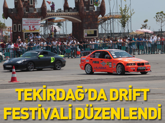 Tekirdağ'da "Drift Festivali" düzenlendi