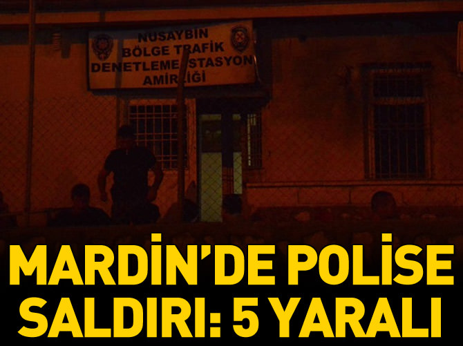 Mardin'de Trafik Şube Müdürlüğü'ne silahlı ve bombalı saldırı