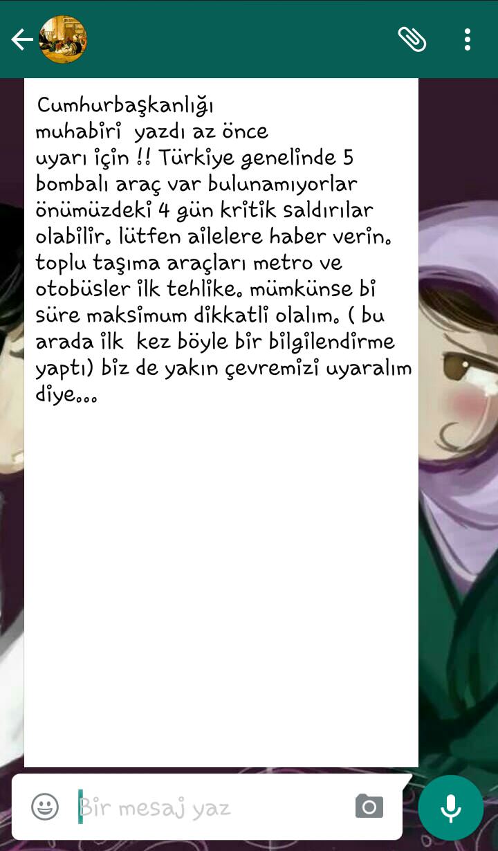 PKK saldırıları ile eş zamanlı Whatsapp terörü - 1
