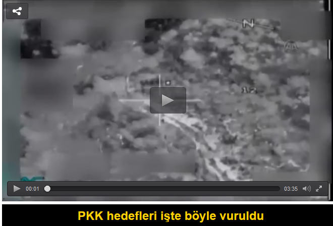 PKK hedefleri işte böyle vuruldu