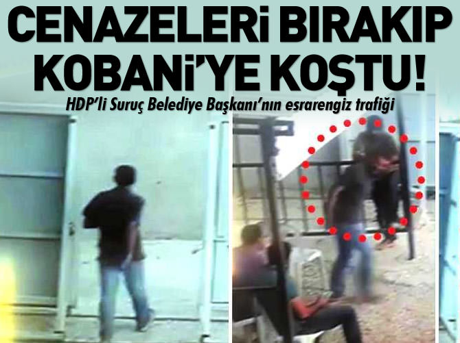 HDP'li başkan cenazeleri bırakıp Kobani'ye geçmiş!