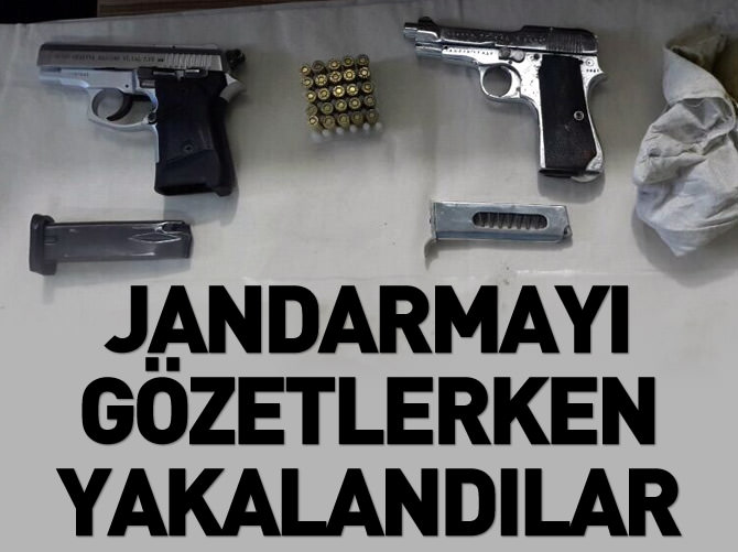 Lice'de jandarmayı gözetleyen 2 kişi yakalandı