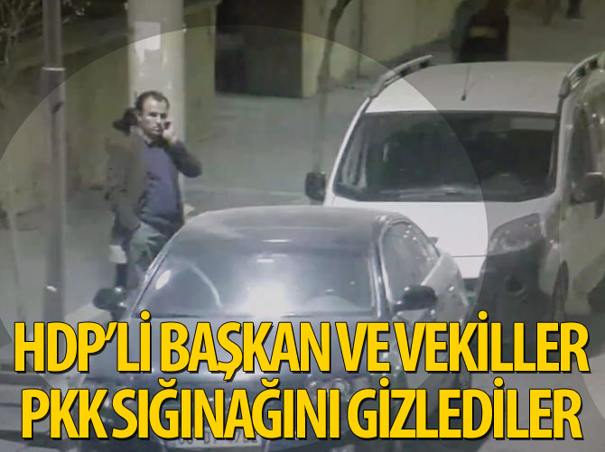 HDP'li vekiller ve başkan PKK sığınağını gizledi