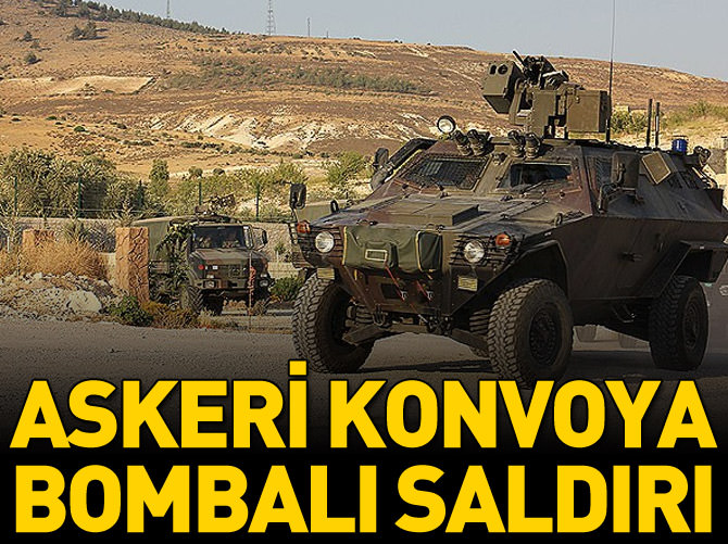 Elazığ'da askeri konvoya bombalı saldırı