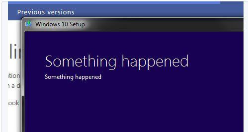 Windows 10’da bir garip hata