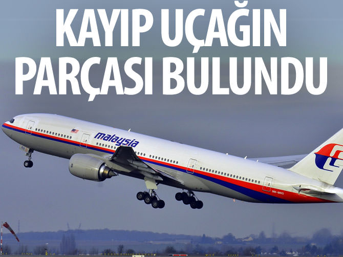 Kayıp Malezya uçağına ait parça bulundu