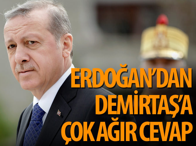 Erdoğan'dan Demirtaş'a çok ağır cevap