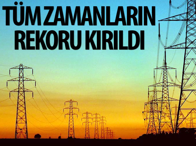 Elektrik tüketiminde haftanın ikinci rekoru kırıldı