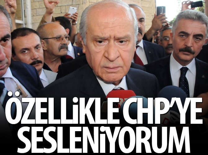 Bahçeli'den CHP'ye çağrı