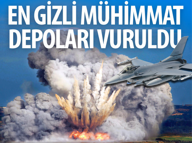 PKK'nın en gizli mühimmat depoları vuruldu