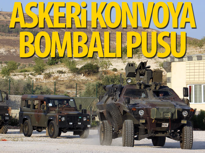 Askeri konvoya bombalı pusu: 3 yaralı