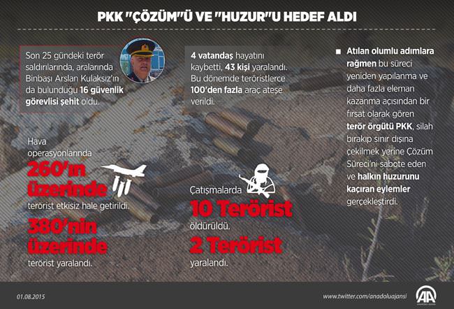 Son 25 gündeki şehit sayısı...