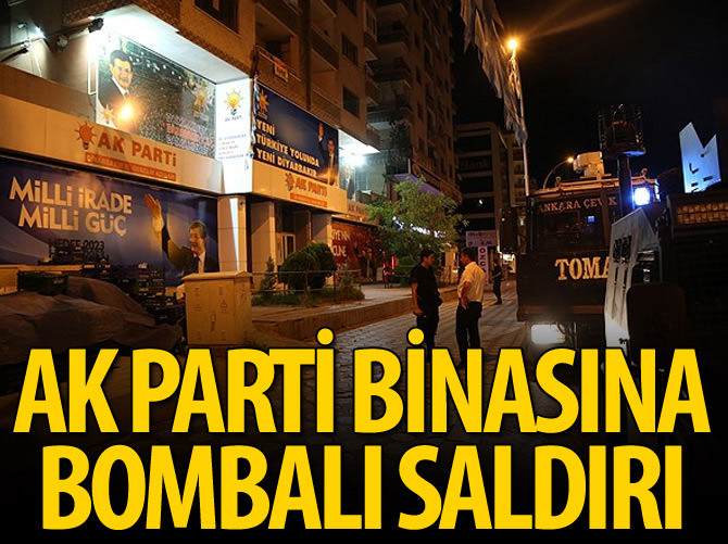 Diyarbakır Ak Parti İl Başkanlığı'na ses bombası atıldı