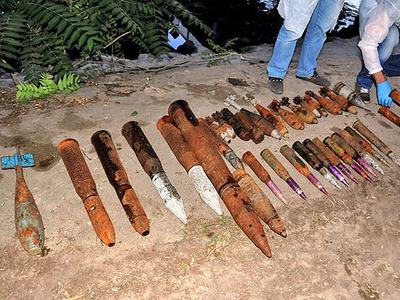 Kızılırmak'ta 130 adet mühimmat bulundu